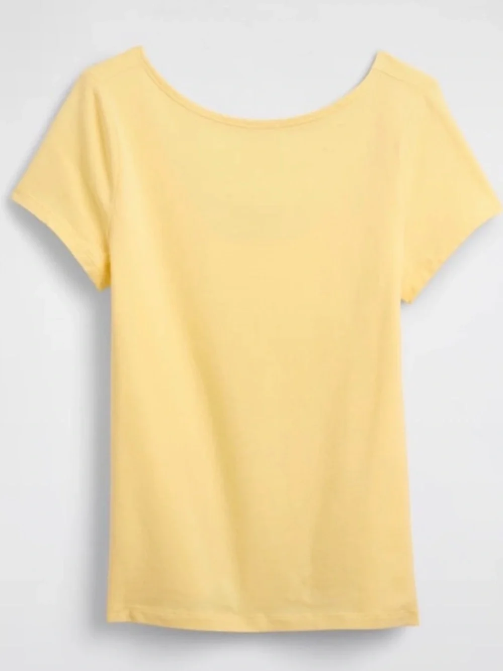 Gap  Factory Boatneck Open-Back T-Shirt Yellow XXL
